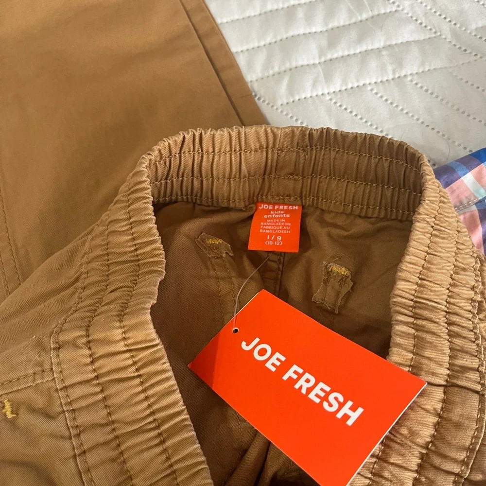Carter's Colorful Plaid Shirt with‎ Tan Pants